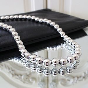 Sterling Silver Bead Necklace